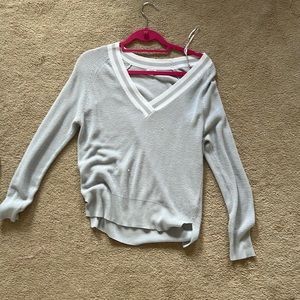 grey garage sweater